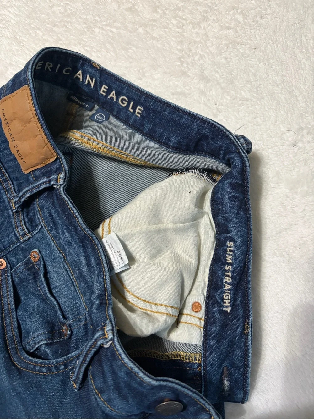 American Eagle Outfitters Men's 30x32 Blue Straight-Leg Jeans
